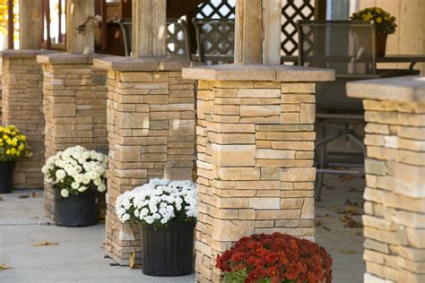 This mortarless stone veneer from Ply Gem accents exterior siding, outdoor living spaces, and interior areas. . Ply gem stone durata ez column wrap price